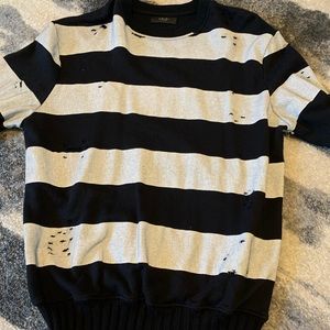 Amiri Distressed Stripe Sweatshirt